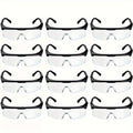 12 Pairs Hipa Glasses Clear Black Frame with Anti-Scratch Anti Fog Z87