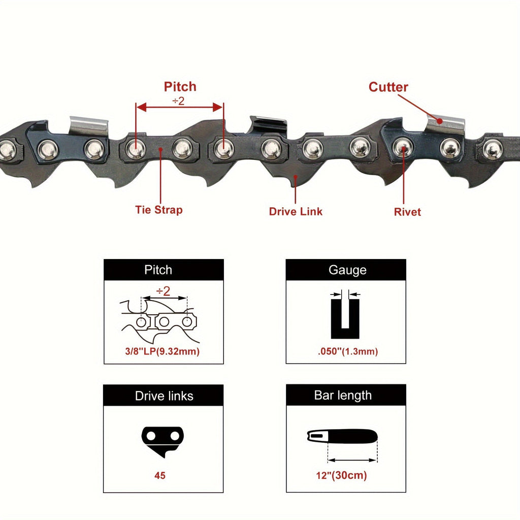 Hipa Chainsaw Chain For Husqvarna 23 137 142 36 41 136 141 235 240 340 334T 335 T435 T540 Chainsaw