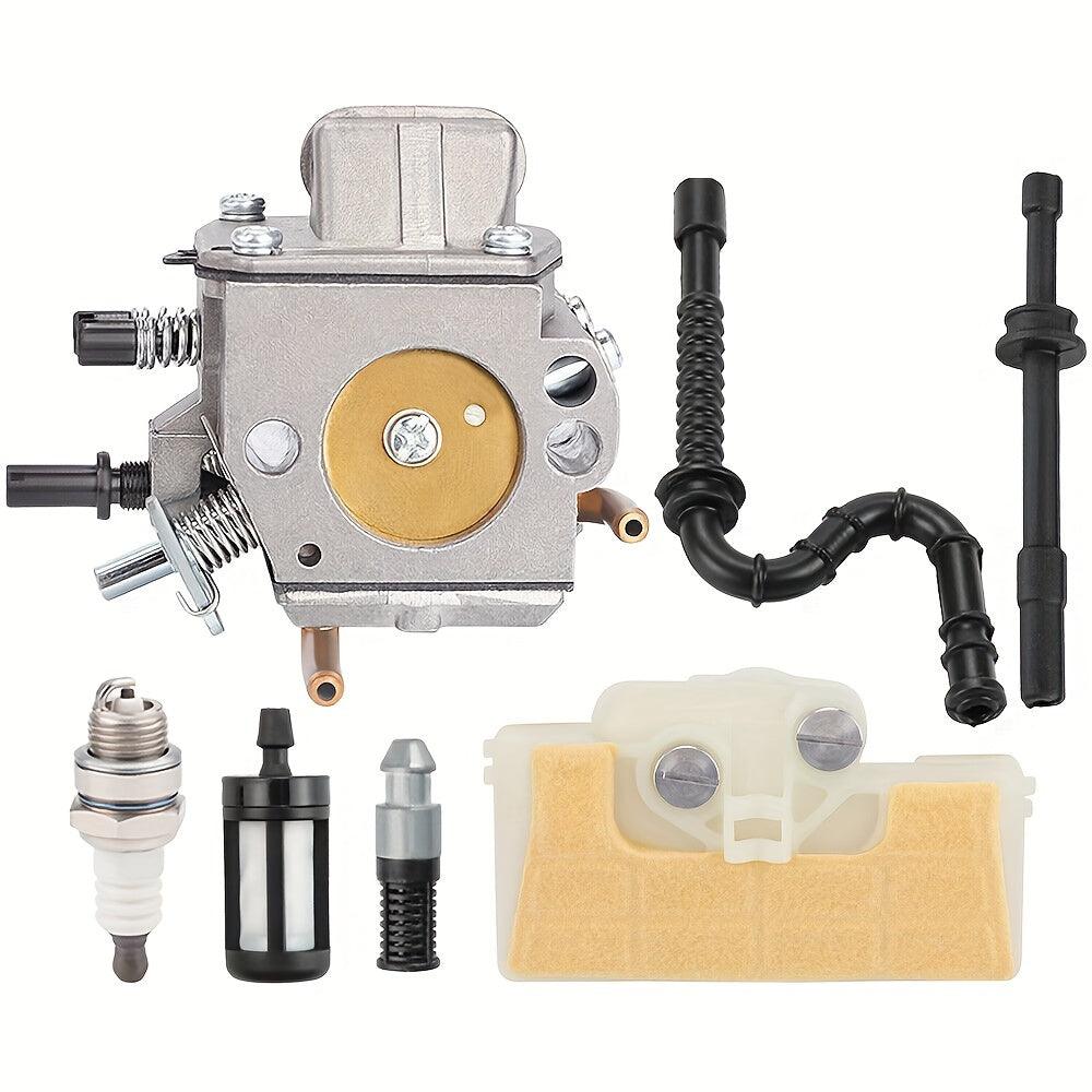 1 Complete Carburetor Kit - Universally Compatible with Stihl 029 MS290 MS310 MS390 Chainsaws, Complete with Air Filter, Fuel Line, Spark Plug, Gaskets - Ensures Smooth Engine Performance and Longevity, Genuine Hipa Brand, OEM Part Numbers 1127 120 0650