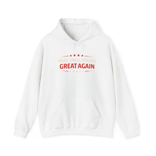 Make Small Engines Great Again Hoodie | Retro Stars Engine Repair Shirt