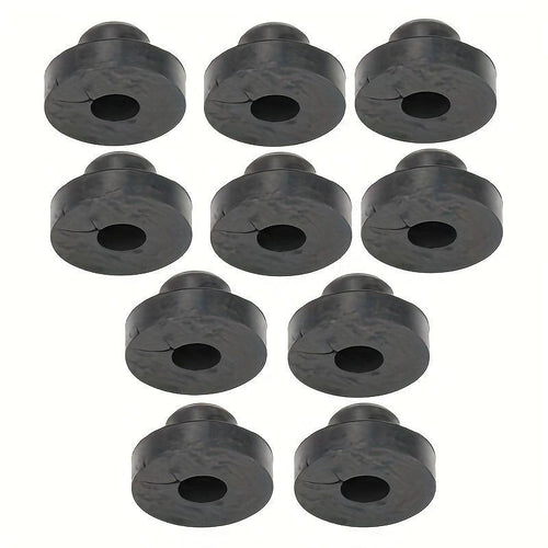 10pcs Hipa Universal Gas Fuel Tank Grommet Bushings - Durable Rubber Material, Fits Tractor, Lawn Mower, Generator - Gasoline-Powered Equipment Accessories