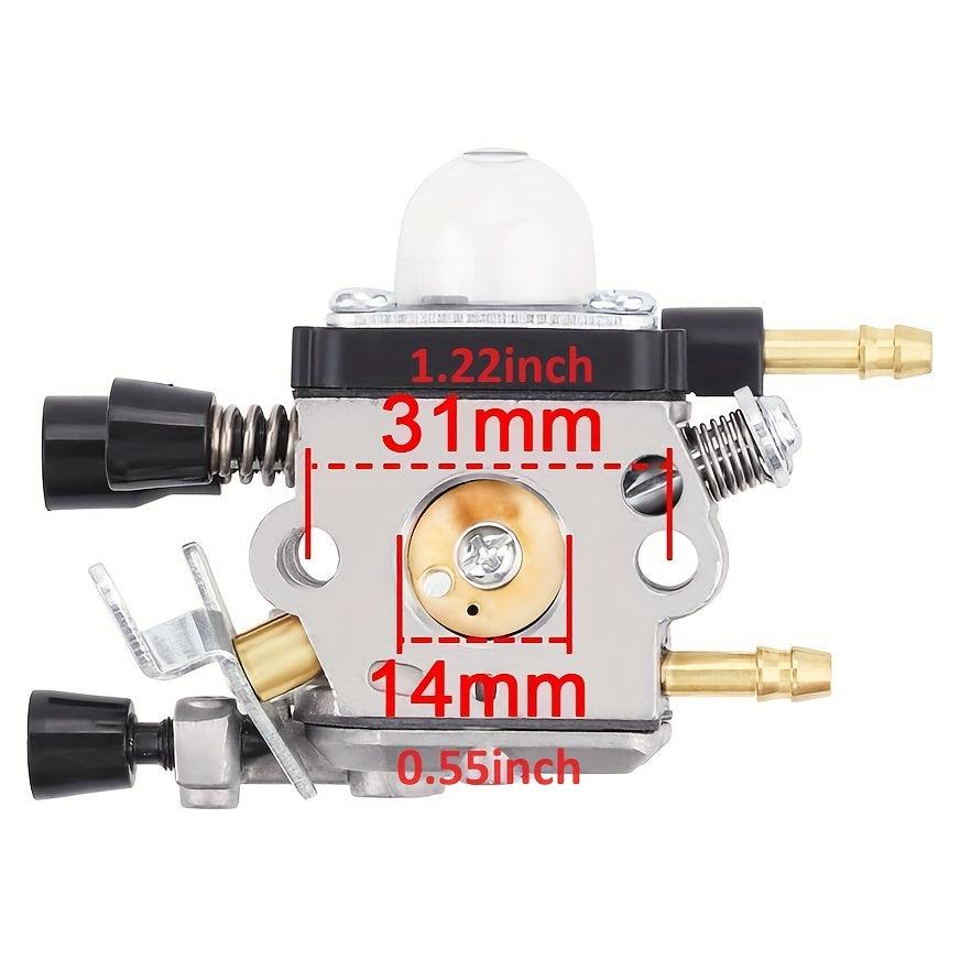 120 0606 High-Performance Carburetor Kit by Hipa - Compatible with Stihl BG45 BG46 BG55 BG65 BG85 SH55 SH85 Leaf Blowers - Gasoline-Powered, Easy Installation, and Improved Engine Efficiency