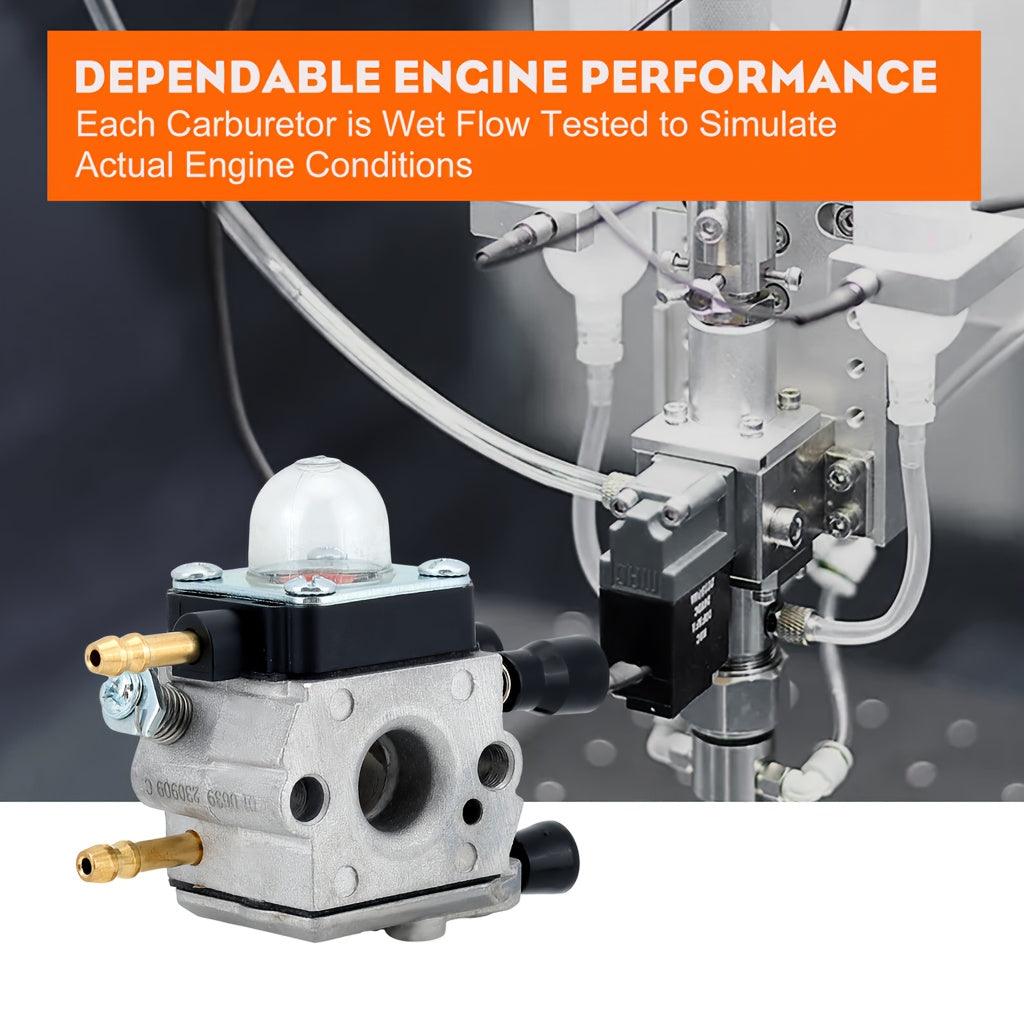 120 0606 High-Performance Carburetor Kit by Hipa - Compatible with Stihl BG45 BG46 BG55 BG65 BG85 SH55 SH85 Leaf Blowers - Gasoline-Powered, Easy Installation, and Improved Engine Efficiency
