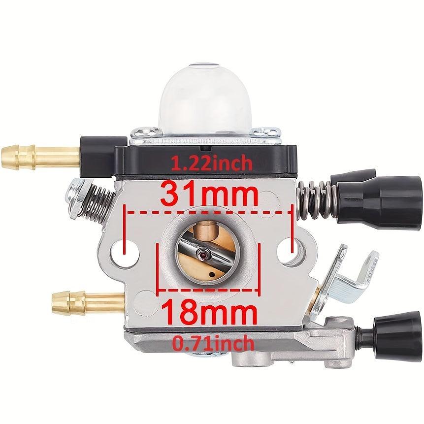 120 0606 High-Performance Carburetor Kit by Hipa - Compatible with Stihl BG45 BG46 BG55 BG65 BG85 SH55 SH85 Leaf Blowers - Gasoline-Powered, Easy Installation, and Improved Engine Efficiency