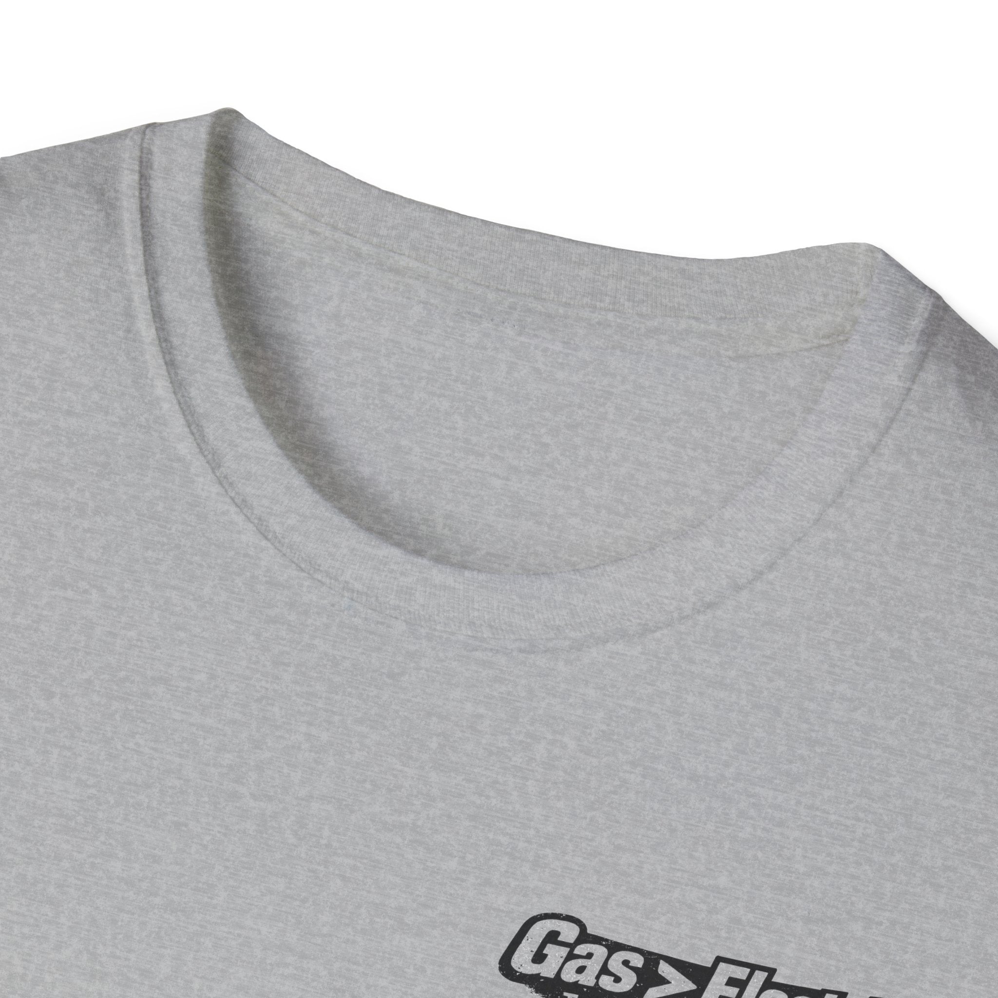 Gas > Electric T-Shirt | Real Mowers Run On Gas, Vintage Lawncare Design