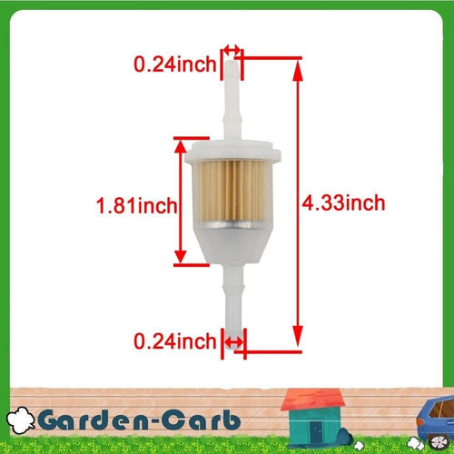 1/4" Fuel Hose Gas Inline Fuel shut off valve For 691035 493629 493960 494768