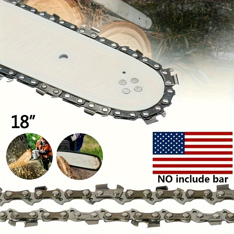 2 PCS-Hipa 18" Chain.325.050 72 DL Full Chisel For Husqvarna Jonsered Echo Dolmar Chainsaw