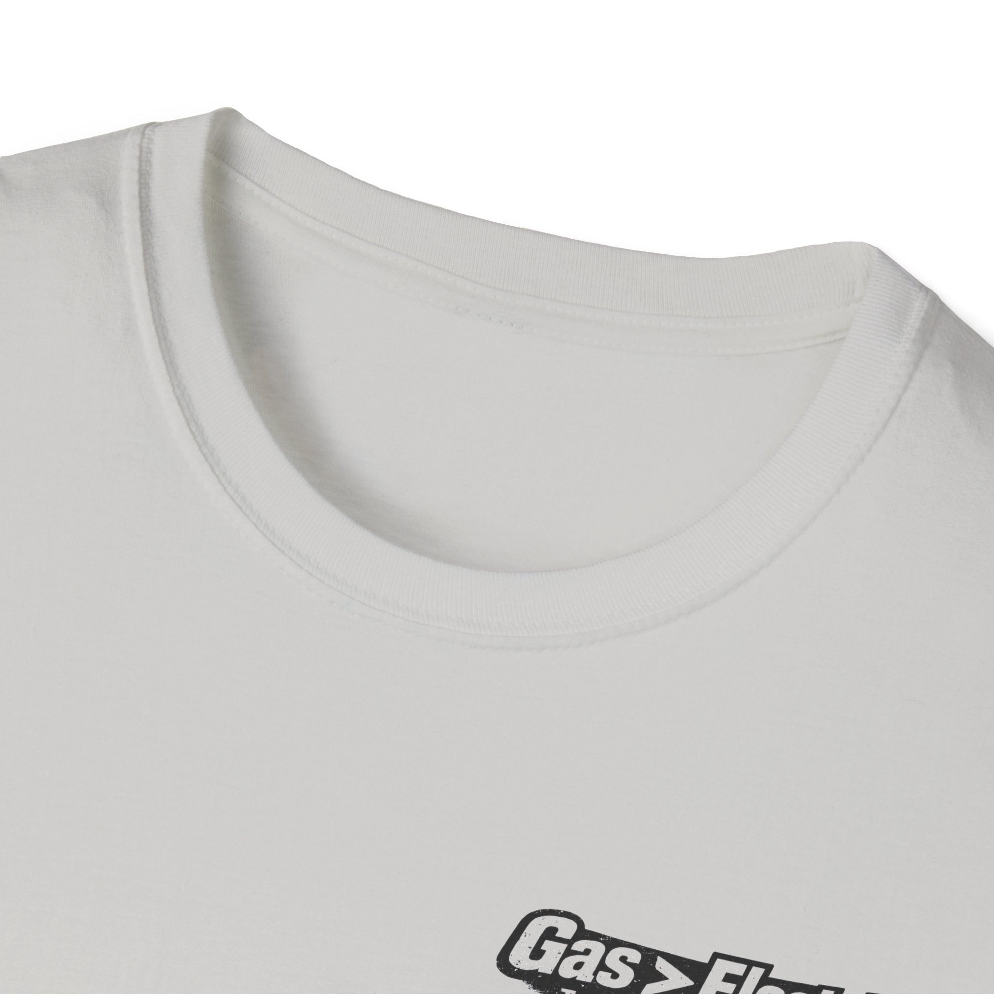 Gas > Electric T-Shirt | Real Mowers Run On Gas, Vintage Lawncare Design
