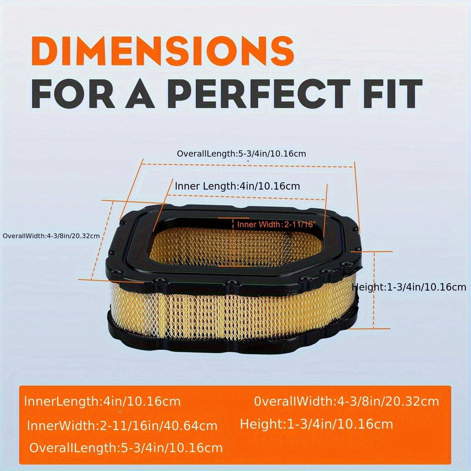 2-Pack Premium Air Filter - High-Quality Replacement for MTD Lawn Tractors, Fits 17AE2ACG004, 17AF2ACP004, 17-Z-Troy-Bilt TB2450, Hipa 32 083 03-S, Ensures Efficient Engine Performance