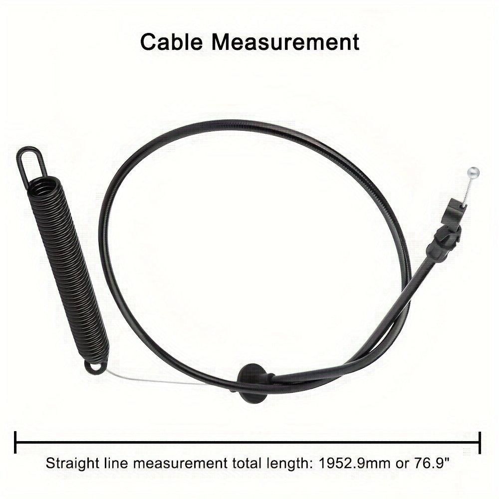 1pc Hipa 532175067 Lawn Tractor Control Cable Replacement, 76.9 Inches, Compatible With Ryobi HDK19H42, Craftsman 917270750, 917271910, 917274761 Mower Models