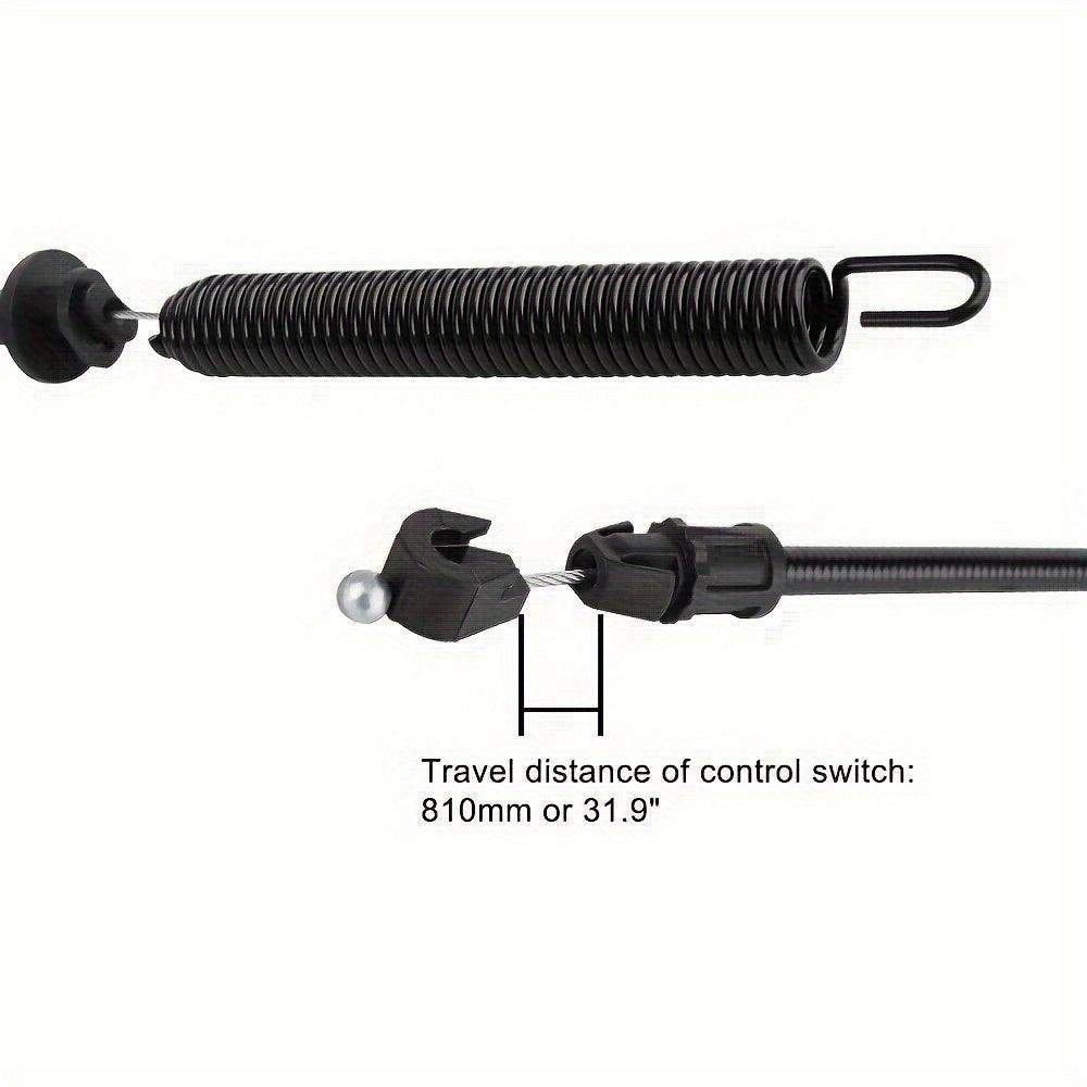 1pc Hipa 532175067 Lawn Tractor Control Cable Replacement, 76.9 Inches, Compatible With Ryobi HDK19H42, Craftsman 917270750, 917271910, 917274761 Mower Models