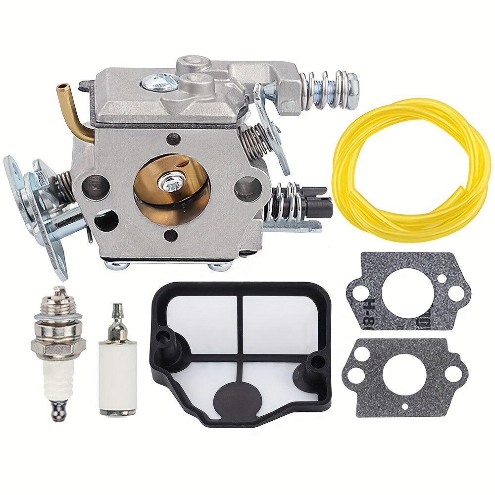 1pc Hipa Carburetor Kit Replacement For Husqvarna 41 36 136 Craftsman 358352660 Poulan 2750 Gas Chainsaws With Fuel Filter, Spark Plug, Primer Bulb, Gaskets, 0.61" Shaft