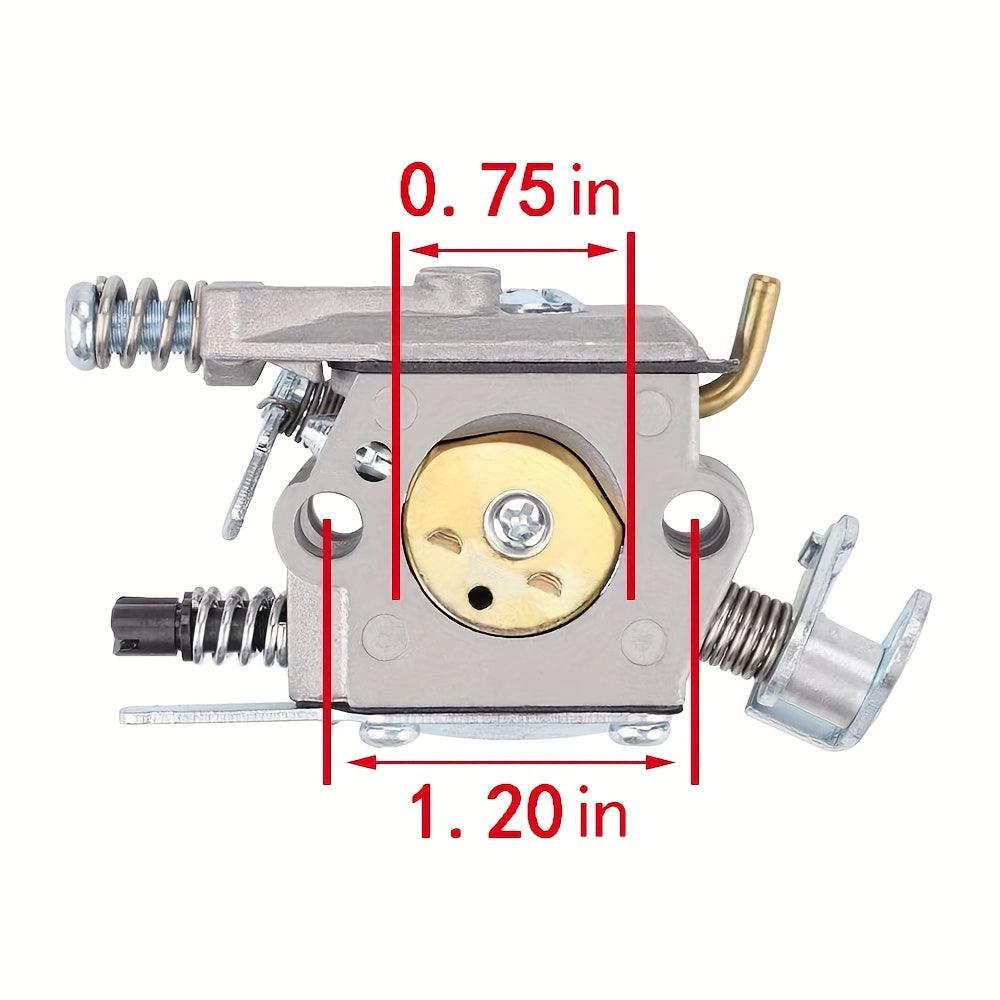 1pc Hipa Carburetor Kit Replacement For Husqvarna 41 36 136 Craftsman 358352660 Poulan 2750 Gas Chainsaws With Fuel Filter, Spark Plug, Primer Bulb, Gaskets, 0.61" Shaft