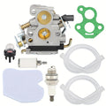 1set Hipa Carburetor Kit For Husqvarna & Jonsered Chainsaws, Fits Models 240 240E 235 235E 236 CS2234 CS2234S CS2238 CS2238S, Includes Fuel Filter, Spark Plug, Air Filter, 2pcs Fuel Lines, & Gasket