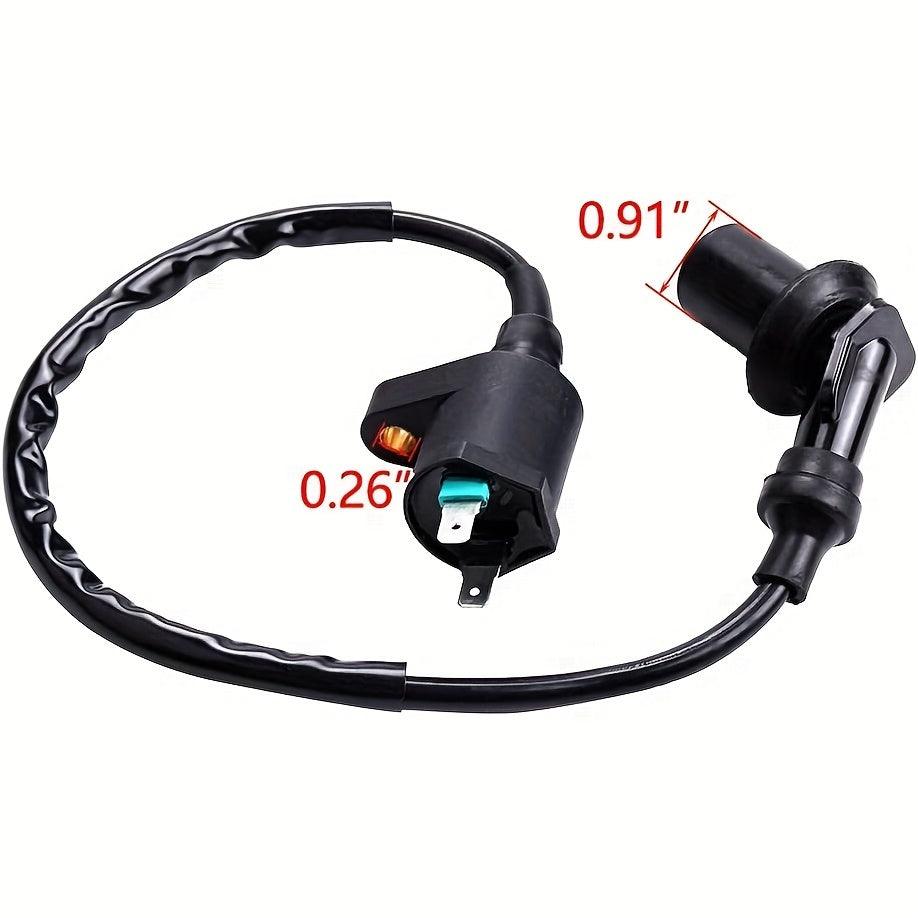 2pcs Hipa GY6 High Performance Racing Ignition Coils For Chinese 50cc 80cc 90cc 110cc 125cc 150cc GY6 139QMB 152QMI 157QMJ Moped Scooter ATV Go Kart Pit Dirt Bike