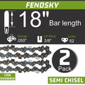 2PK 18" Chainsaw Chain For Ryobi 3/8LP 050 62DL RY10532 RY43006 ZRR10532 RY3818