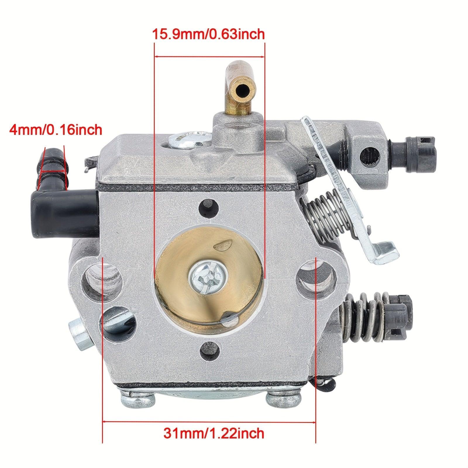 Hipa WT-194 Carburetor Kit For Stihl 024 026 MS260 024AV 024S Chainsaw, Includes Carburetor, Air Filter, Oil Filter, Spark Plug, Fuel Line, Oil Line, Intake Manifold Boot - Engine Repair And Maintenance