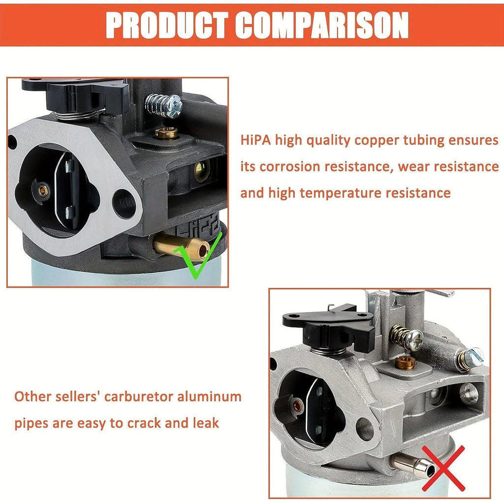 1pc Hipa 16100-Z0L-023 Carburetor Kit For GCV160/160A Engines, Fits HRB216 HRR216 Toro 20194 Lawn Mowers, 24mm Intake With Copper Tubing & Anodized Coating, Durable Throttle Plate, Engine Upgrade & Replacement Part