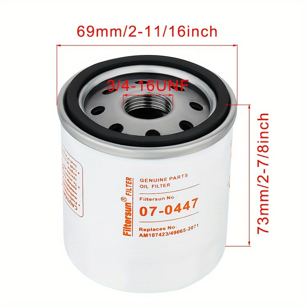 3pcs Hipa Oil Filter For Club Car Golf Cart 1992-Up 1016467 Motor Engine