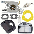 530071987 Premium Carburetor Kit by Hipa - Compatible with Husqvarna 136 137 141 142 36 41 142E Gasoline-Powered Chainsaws - High-Performance Replacement Part for Efficient Fuel Consumption and Smooth Engine Operation