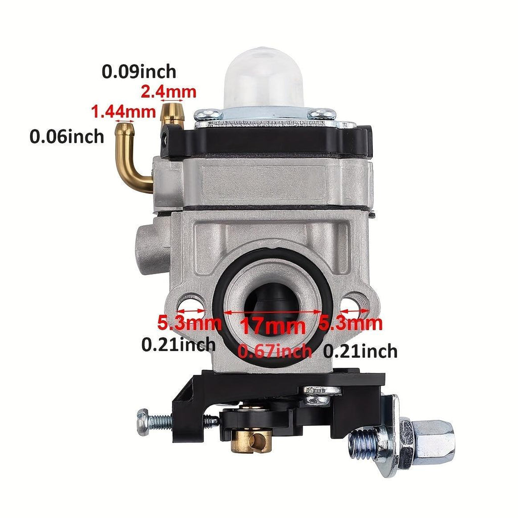 High-Performance Hipa PCV43 Carburetor Kit - Durable & Easy Install for 43cc Gas 2 Cycle Engines - Perfect Fit for Powermate PCV43 Tiller & Echo HCA-260 Trimmer Models - Premium Quality with Enhanced Throttle Response