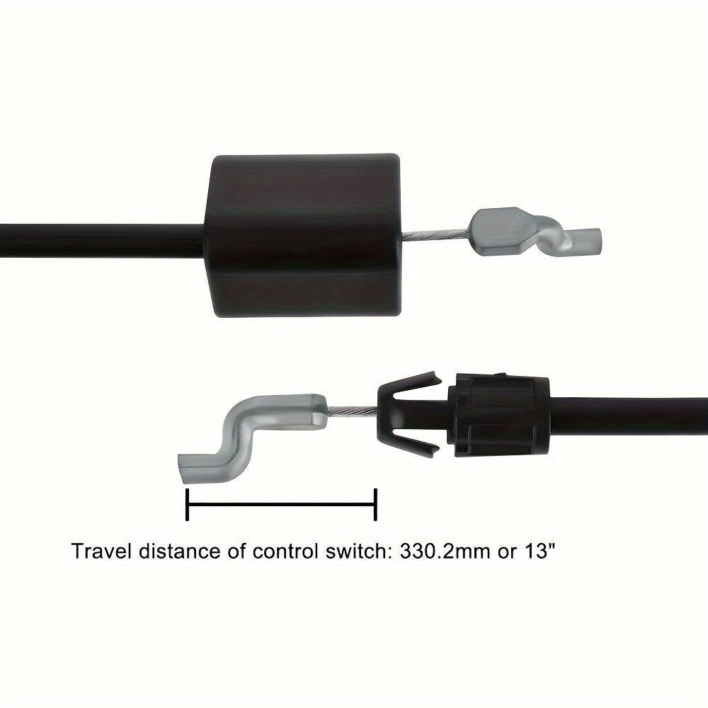 2-Piece Cord Throttle Pull Control Cable - Universally Compatible with MTD 22 DECK Lawn Mowers for Smooth Throttle Operation - Hipa 746-1130 Model Replacement Part with 2 High-Quality Cables