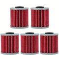 5pcs Hipa HF207 KN-207 Oil Filters For Kawasaki KX250F KX450F For Suzuki RMZ250 RMZ450 RMX450Z 16510-16H11-000