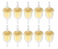 10pcs Hipa 6MM x 8MM 1/4" 5/16" 25 050 22-S Inline Fuel Gas Filter For Lawn Mower Small Engine