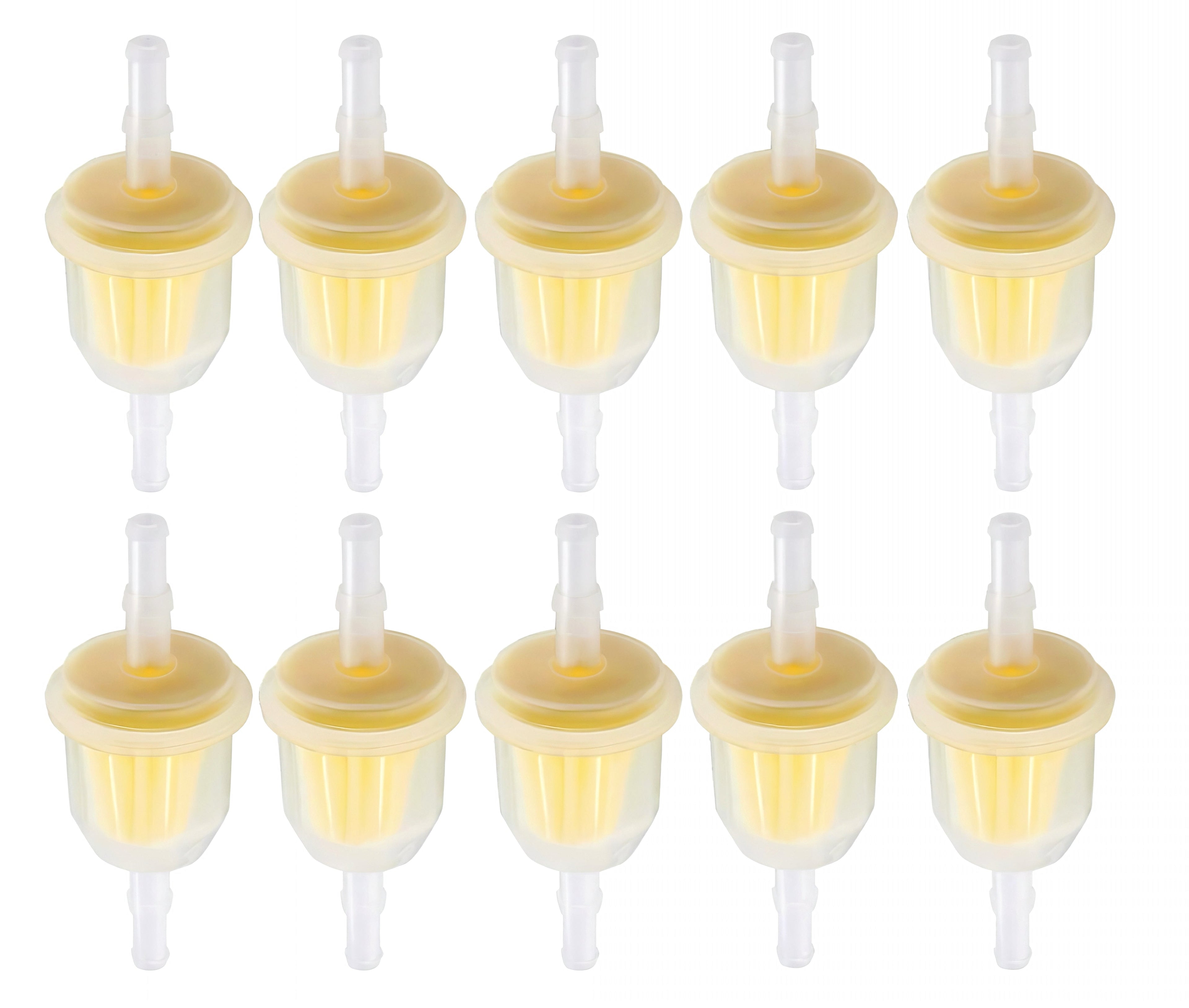 10pcs Hipa 6MM x 8MM 1/4" 5/16" 25 050 22-S Inline Fuel Gas Filter For Lawn Mower Small Engine