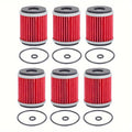 6pcs Hipa HF141 Oil Filter For Yamaha YFZ 450 Oil Filter WR250F WR250R WR250X