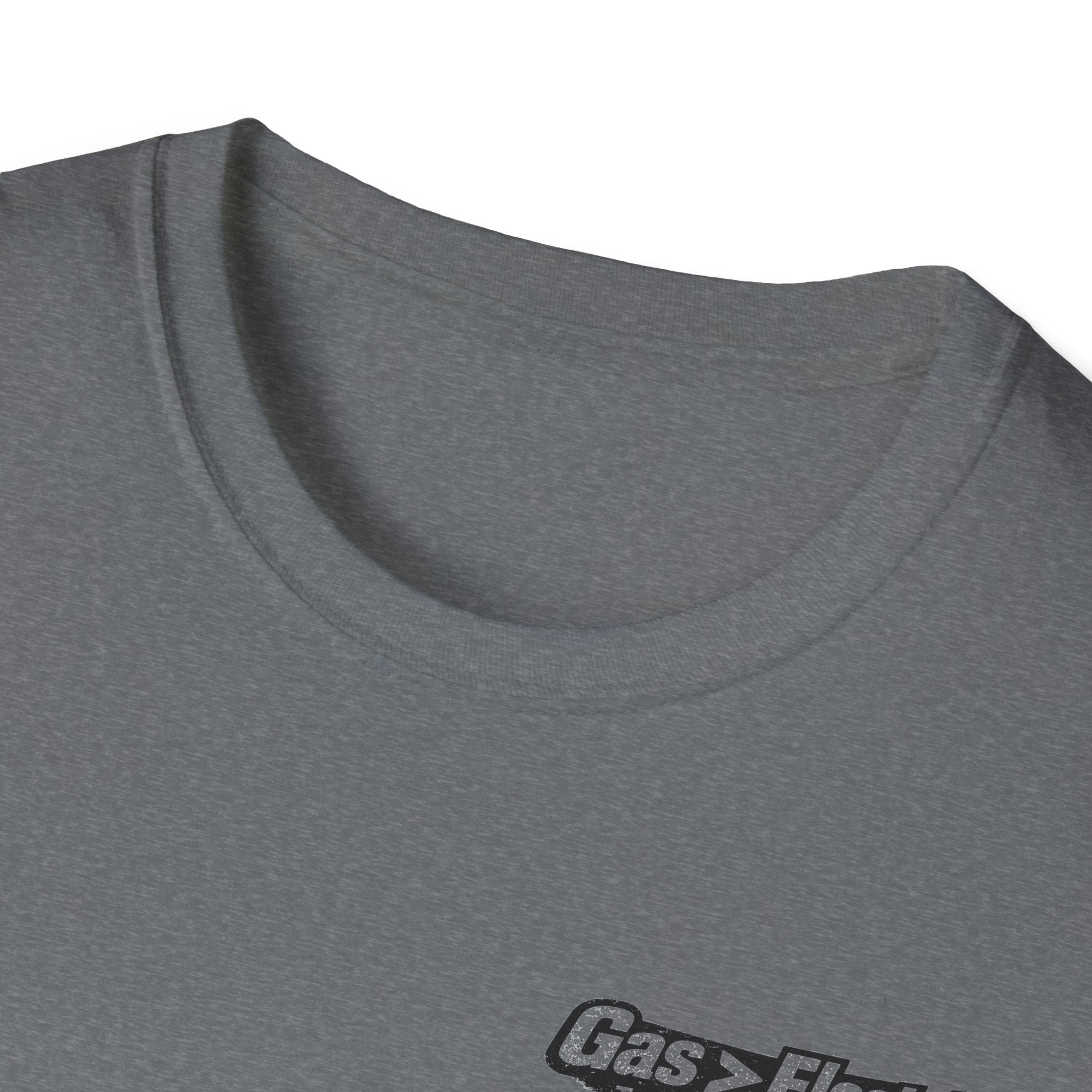 Gas > Electric T-Shirt | Real Mowers Run On Gas, Vintage Lawncare Design
