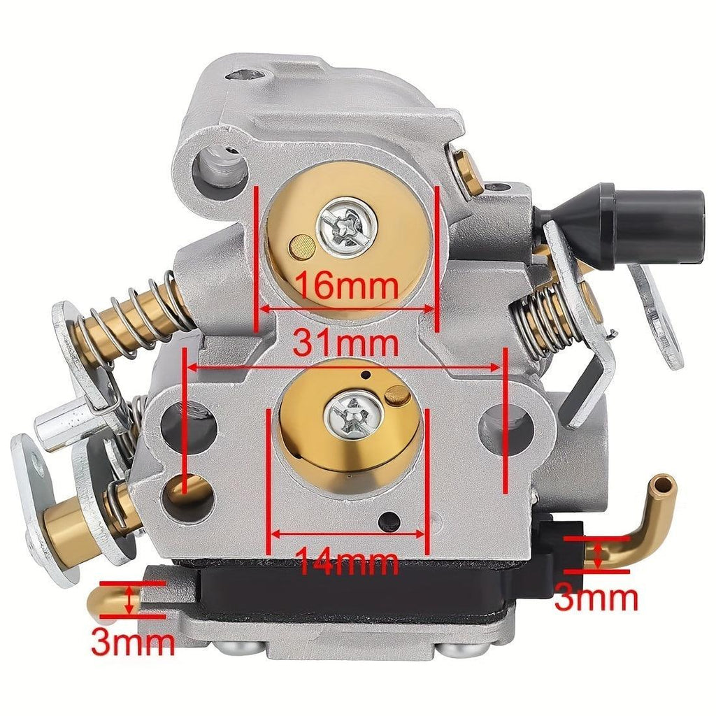 1set Hipa Carburetor Kit For Husqvarna & Jonsered Chainsaws, Fits Models 240 240E 235 235E 236 CS2234 CS2234S CS2238 CS2238S, Includes Fuel Filter, Spark Plug, Air Filter, 2pcs Fuel Lines, & Gasket