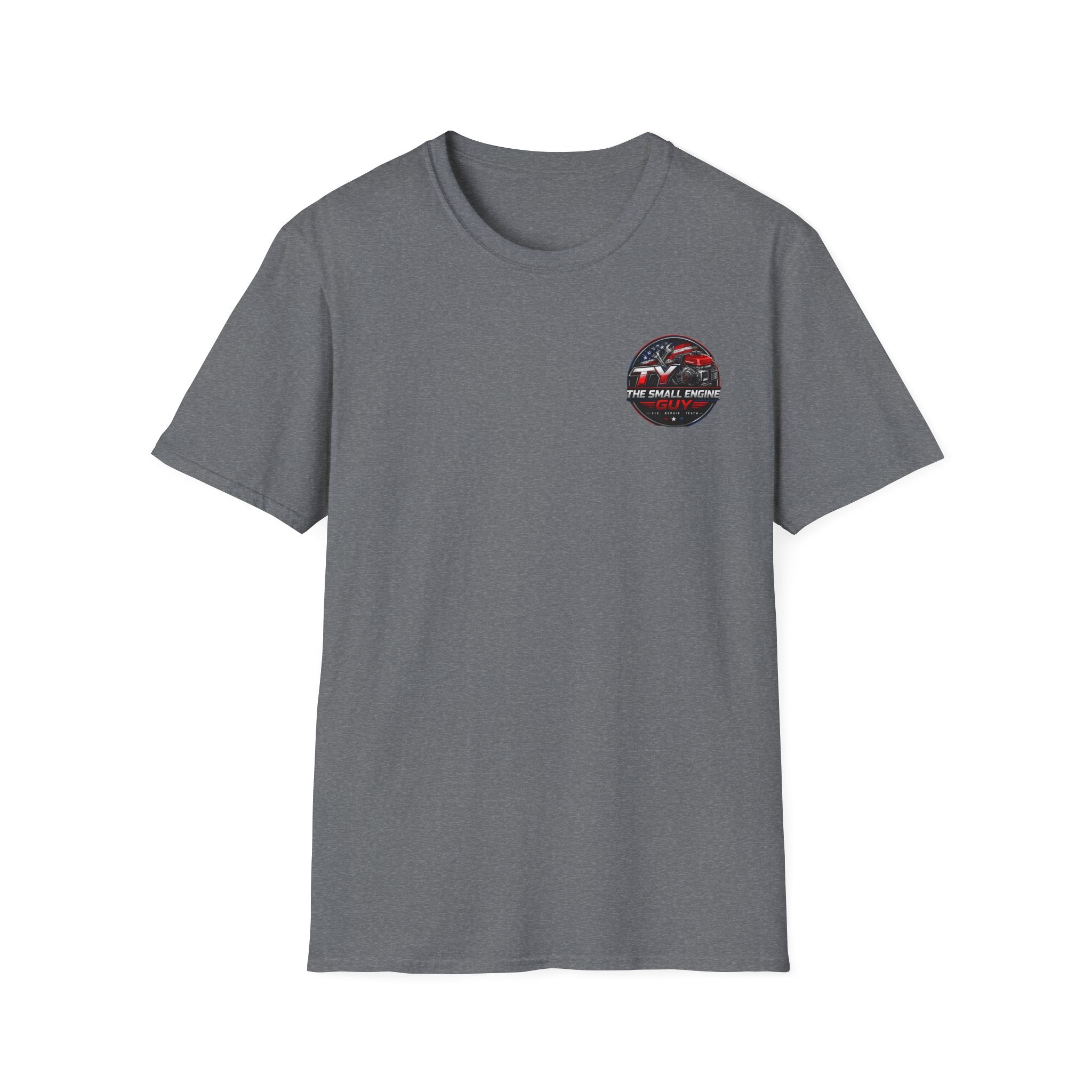 The Small Engine Guy T-Shirt | Tractor Logo, American Flag