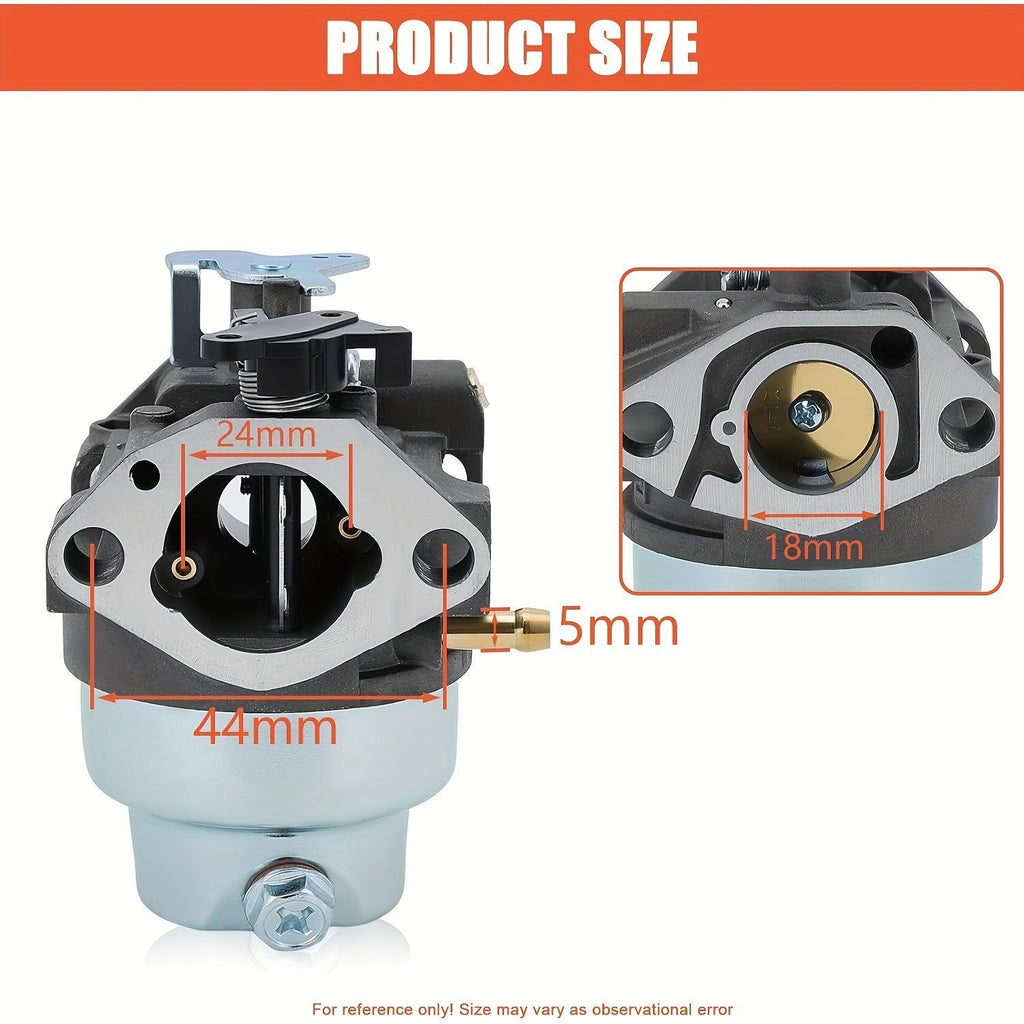 1pc Hipa 16100-Z0L-023 Carburetor Kit For GCV160/160A Engines, Fits HRB216 HRR216 Toro 20194 Lawn Mowers, 24mm Intake With Copper Tubing & Anodized Coating, Durable Throttle Plate, Engine Upgrade & Replacement Part