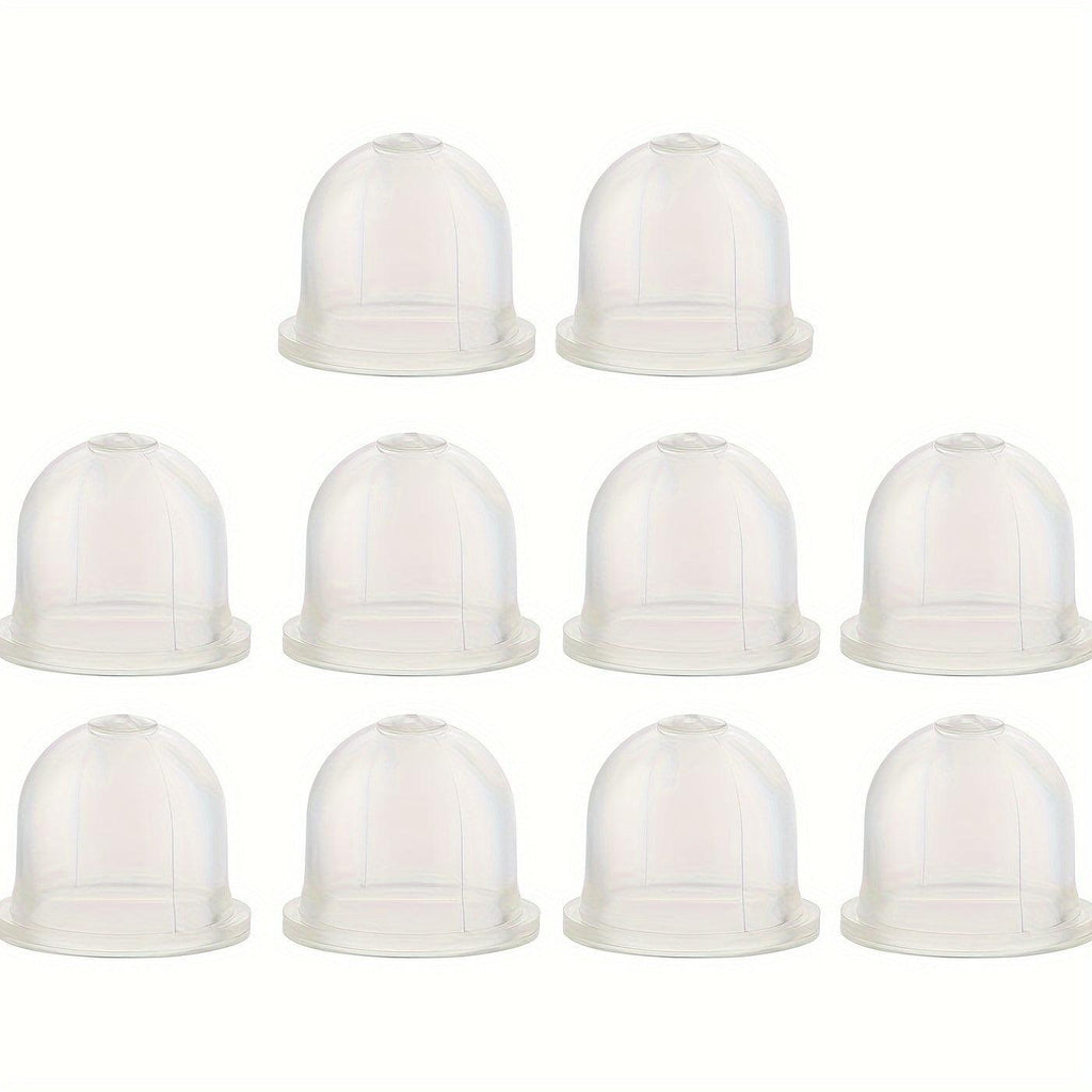 10PCS Hipa Premium Primer Bulbs - Universal Fit for Walbro HDA Series Carburetors - High-Visibility Clear 22mm Silicone Design - Durable Small Engine Replacement Parts for Hassle-Free Quick Starts