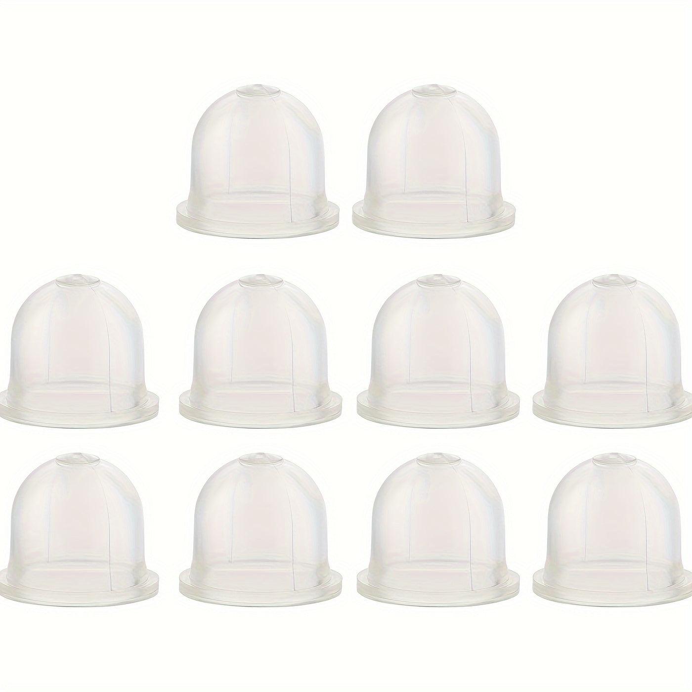 10PCS Hipa Premium Primer Bulbs - Universal Fit for Walbro HDA Series Carburetors - High-Visibility Clear 22mm Silicone Design - Durable Small Engine Replacement Parts for Hassle-Free Quick Starts