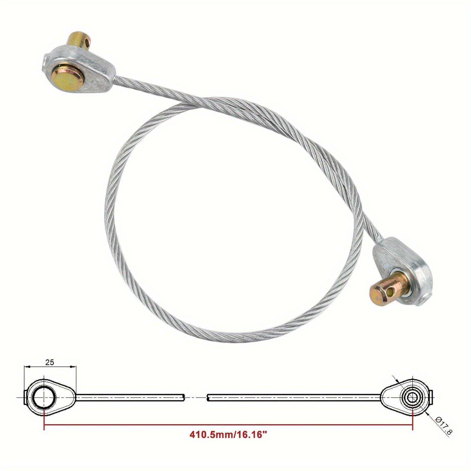 2pcs Hipa 746-0968 946-0968 Deck Lift Cable For MTD Yard Machines Craftsman Yard-Man Troy-Bilt Cub Cadet Lawn Mower
