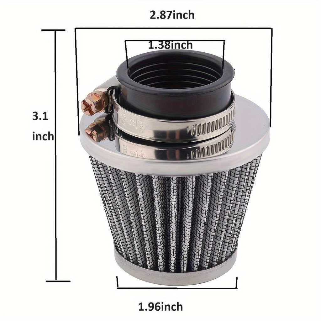 Hipa 2pcs 35mm Air Filters 4pcs Fuel Filters for 50cc 110cc 125cc Dirt Bike ATV XR50 Moped Scooter