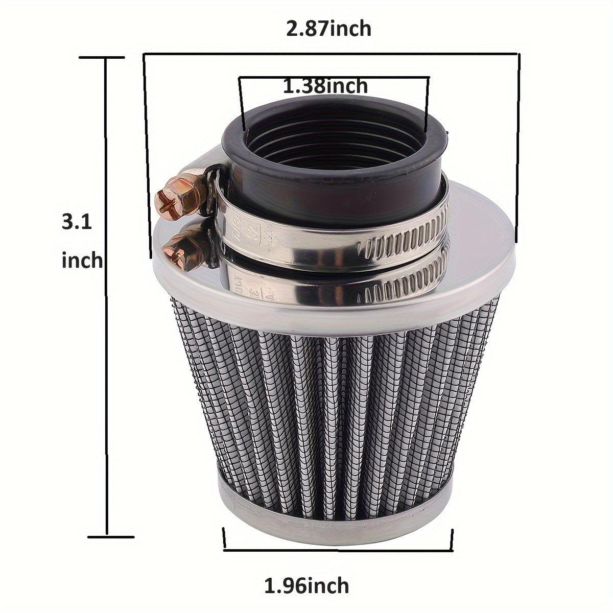 Hipa 2pcs 35mm Air Filters 4pcs Fuel Filters for 50cc 110cc 125cc Dirt Bike ATV XR50 Moped Scooter