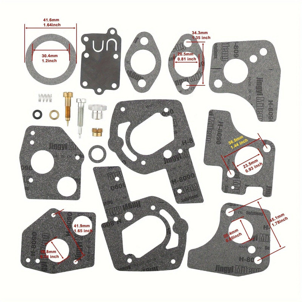 Hipa 495606 494624 80200 Carburetor Rebuild Kit for Briggs and Stratton 080201 080202 Engines Toro 62923 62924 Blower Vacuums