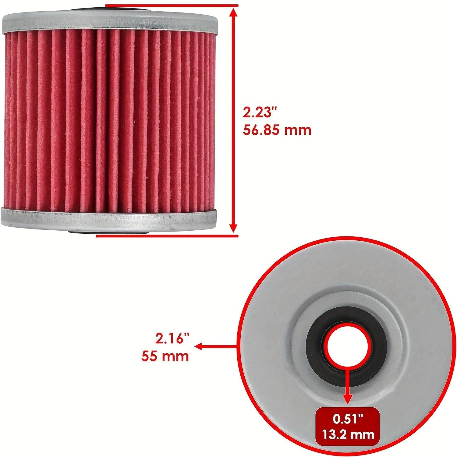 Hipa HF123 Oil Filter D8EA Spark Plug Kit For Kawasaki KLF300A KLF300B KLF300C Bayou Yamaha Motorcycle