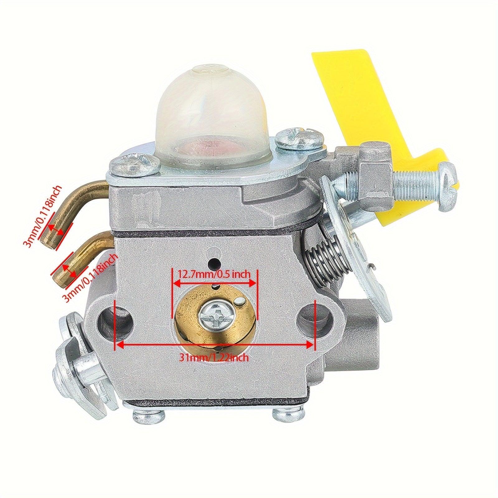 HIPA Premium Carburetor Kit - Precision-Made for Homelite UT22600, UT22650, UT32601A, UT32651A 26cc String Trimmers - Easy Install, Guaranteed Performance Boost, Long-Lasting Solution